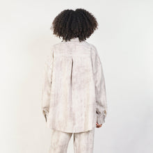 Load image into Gallery viewer, Set Relaxed linen button-up shirt with elastic trouser