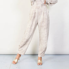 Load image into Gallery viewer, Set Relaxed linen button-up shirt with elastic trouser