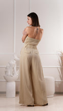 Load image into Gallery viewer, Elegant strapless jumpsuit with pleated detail