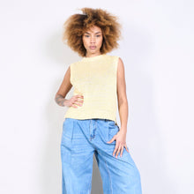 Load image into Gallery viewer, Sleeveless knit vest in Yellow