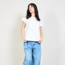 Load image into Gallery viewer, Heart applique tulle trim t-shirt